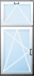okno jednokřídlé s jednokřídlým nadsvětlíkem okno-03.png